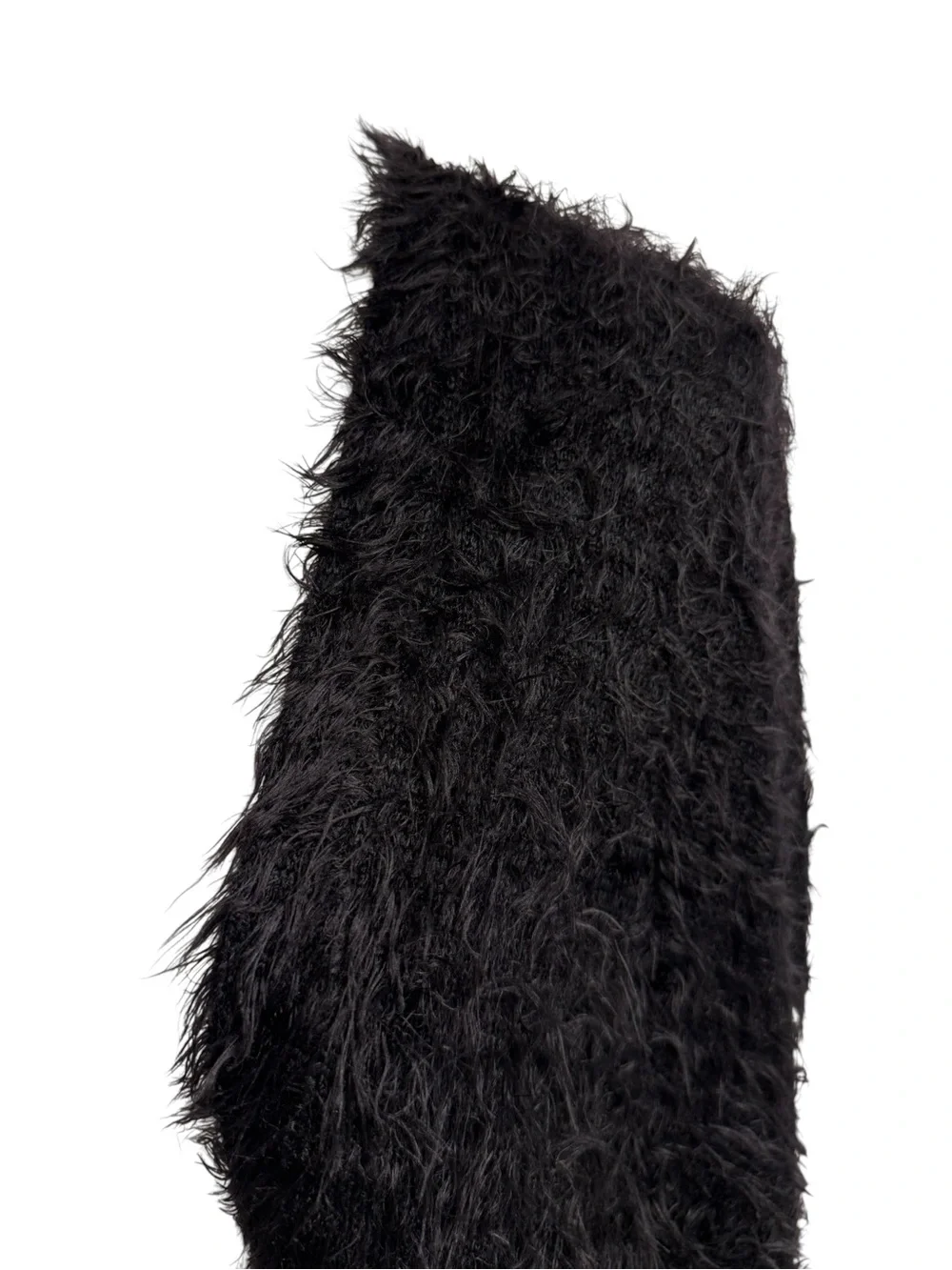 Chico’s Black Eyelash Knit Cardigan Wrap L/XL Cozy Quiet Luxury Layering